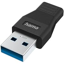Adaptateur Hama USB-C Vers USB-A – Ultra Rapide 10 Gbit/s, Garantie 10 Ans, Compatible PC, Mac, Smartphone