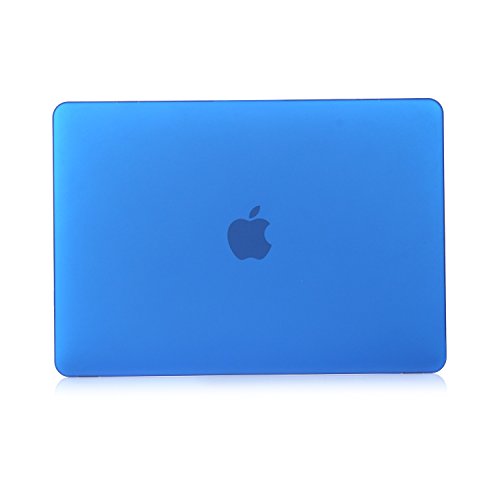 i-Buy Matte Gummierte Harte Schutzhülle Hülle für Macbook pro 13 Zoll mit Berührungsbalken(2016.10 Veröffentlicht,Modell A1706)+ Schutzfolie + Silikon Tastaturschutz – dunkelblau - 3