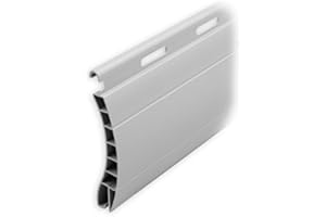 DIWARO Plastic Roller Shutter Replacement Slat Profile Eels, Deck Width 55 mm, Nominal Thickness 14 mm, Fixed Length 1100 mm in Grey (Profile Eels, Colour Grey, Length 1100 mm)