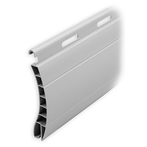 Preisvergleich Produktbild DIWARO Kunststoff Rolladen Ersatzlamelle Profil Aalen, Deckbreite 55mm Nenndicke 14mm, Fixlänge 1500 mm in der Farbe Grau (Profil Aalen / Farbe Grau / Länge 1500mm)