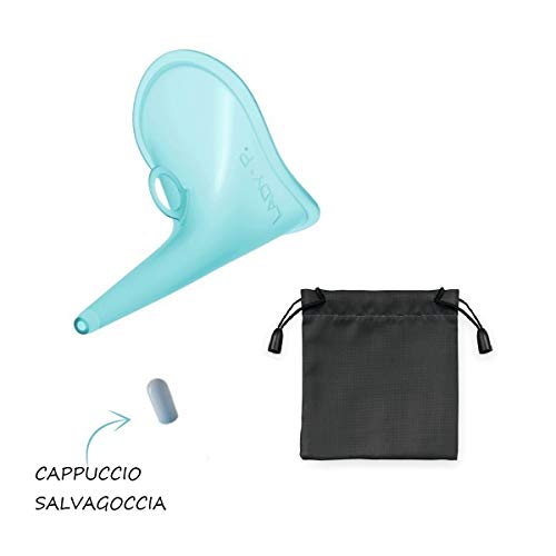 IsyLei Sporty Turchese Taglia Unica, orinatoio Femminile Portatile Cura e igiene della Donna