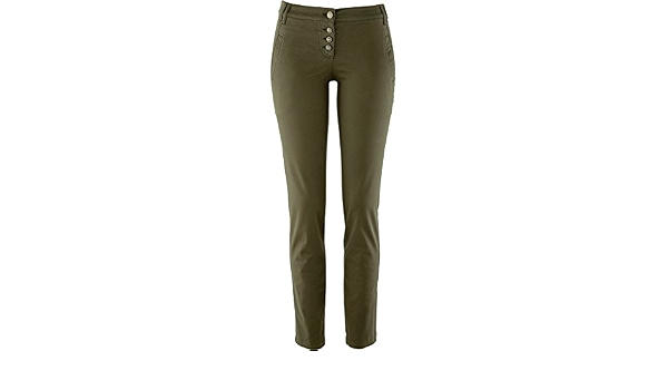 bpc bonprix collection - Pantaloni - Donna Khakigrün W40 : Amazon.it:  Abbigliamento
