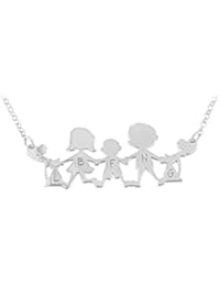 Collana con la tua Famiglia in argento 925. Originale MOUN. Handmade in Italy.