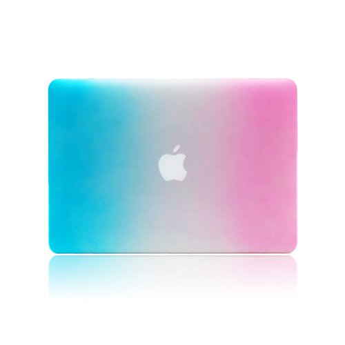 MacBook Pro 15 Retina Hülle Case,iNeseon Ultra Slim Plastik Hartschale Tasche Cover Shell, US Regenbogen und EU Transparent Tastatur Abdeckung Schutzhülle für Apple MacBook Pro 15.4 Zoll mit Retina Display Modell:A1398 (Regenbogen) - 6