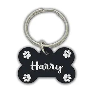 AWANI TRENDS Harry Pets Name/Identity Tag Bone Shape Tag for Dogs and Cats , Dog ID tag -ATPET02038