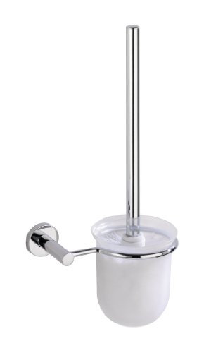WENKO 17811100 Power-Loc WC-Garnitur Elegance - Befestigen ohne bohren, Zinkdruckguss, 16.5 x 38 x 10.5 cm, Chrom