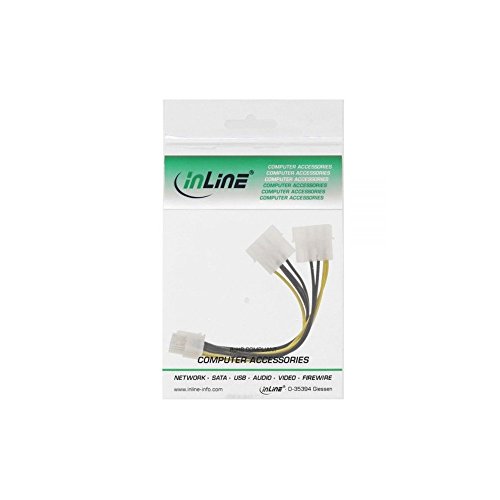 InLine 26628. C Innenraum 0.15 m PCI-e (8-Pin) 2 x Molex (4-Pin) Kabel Stromkabel - 2