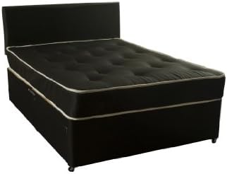 Small Double 4ft luxury divan bed with leather head board