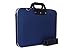 Attache Pu Leather Durable Briefcase Carrying Laptop Tab Ipad Mini Macbook Air Case 15.6 In Laptops(Blue)(With Belt) RS.1099.00