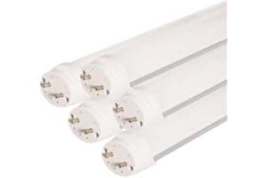 Tube Néon LED 120cm T8 36W (Pack de 5) - Blanc Froid 6000K - 8000K - SILAMP