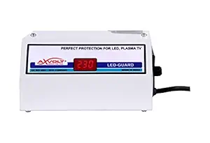 AXVOLT Ultra-D Pro Digital TV Voltage Stabilizer for Led/ Smart/Plasma TV of 50 inch / 55 inch / 65 inch and Compatible with Set Top Box and Home Theatre with 3 Years Warranty White