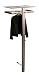 Produktbild HomeTrends4You 829288 Garderobe / Wandgarderobe mit Hutablage Spectra, Metall Edelstahloptik, Hutablage Sicherheitsglas klar, 70x190x34 cm