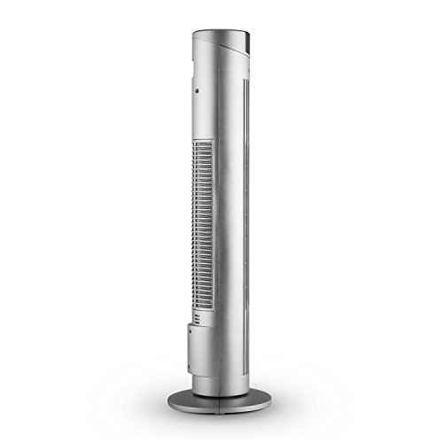 Klarstein • Skyscraper 2G • Standventilator • Turmventilator • Säulenventilator • mit Fernbedienung • leise • Timer • 3 Geschwindigkeiten • Oszillation • Aromadiffusor • Staubfilter • Touch-Bedienpanel • sparsam im Verbrauch • Turmdesign • silber - 5