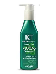 KEHAIRTHERAPY KT Professional Nutri Straight Shampoo 250ml |Sulfate Free|Paraben Free For Straight Hair & Anti-hair Breakage