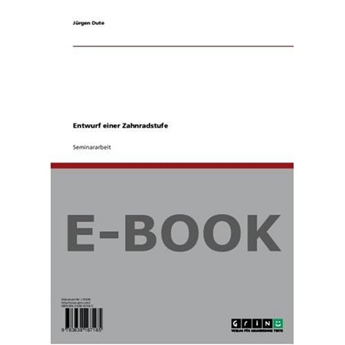 [PDF] Download Entwurf einer Zahnradstufe Kostenlos