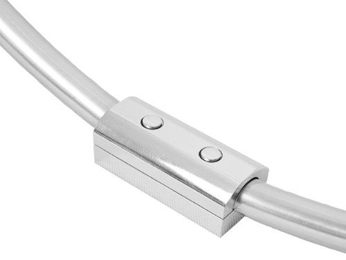 ALU RINGSTANGE Chrom Glänzend RUND Ø 90 cm DUSCHVORHANGSTANGE WINKELSTANGE FÜR DUSCHVORHANG - 4