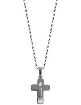 trendor Kinder-Anhänger Kreuz mit Kette Silber 48887