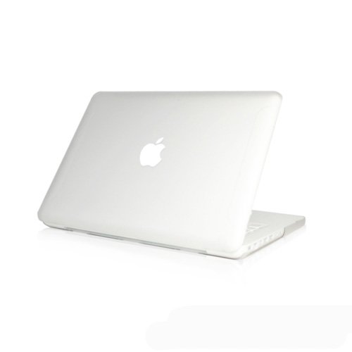 Generic Matt Tasche Case für Apple New macbook white 13 13.3 Zoll Model Schutzhülle Etui (ohne Apple Ausschnitt logo) Model A1342-Transparent
