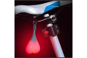WORLDLY Heart Light, Silicone Ball Bike Tail Light, lumière d'urgence LED, lumière d'avertissement de Nuit, Lampe de siège de Location imperméable à l'eau la Nuit Egg, lumière Rouge