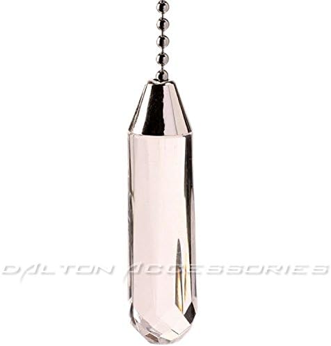 Polished Chrome with Acrylic Crystal Cylinder Light Pull