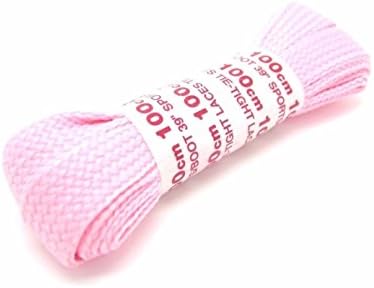 100cm Chunky Neon Flat Shoe/Boot/Trainer Laces British Made (Baby Pink)