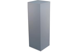 STEMA Seyfried Decorative Column, Pedestal in 3 Sizes (100 x 33 x 33 cm, Silk Grey) Flower Column, Flower Stand