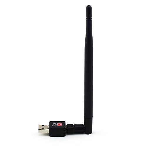 Inal&aacute;mbrico Red Tarjeta, XINGDONGCHI Inal&aacute;mbrico 150Mbps 802.11n / g / b USB WIFI LAN Red Tarjeta Adaptador con Largo Antena Receptor Transmisor Tarjeta (150m Largo Antena)