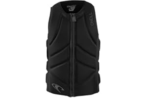 O'NEILL ONeill Slasher Comp Watersports Waterski Jetski Wakeboarding Safety Impact Gilet - Top Noir - Design Minimaliste -