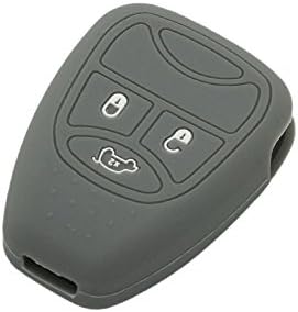 Fassport Silicone Cover Skin Jacket fit for JEEP Remote Key Case CV9750 Grey