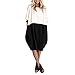 Produktbild Damen Leinen Lang Kurzarm-T-Shirt, LeeMon Frauen beiläufige lose Leinen Patchwork halbe Hülse Soild Button Splice Pocket Dress