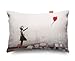 Produktbild Unbekannt Banksy Heart Balloon Sofa Cushion Kissen - (28x17cm) Small