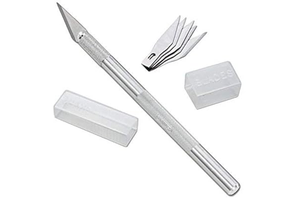 Qatalitic Detail Pen Cutter- Crafts Steel Cutter Tool with 5 Interchangeable Sharp Blades