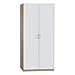 Produktbild rauch Kleiderschrank Case 2-türig, Eiche Sonoma Nachbildung/weiß