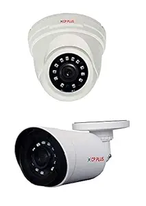 CP Plus 2.4MP (1080P) Cosmic HD Orange Series Fiber Body Night Vision 1Dome & 1Bullet Camera Pack.