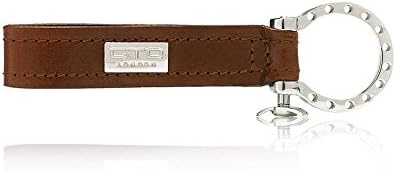 GTO London Ferrari Handcrafted Key Ring Ferrari Gallettone Tan Leather Key Fob