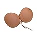 Produktbild Hffan Self Adhesive Silikon nackt unsichtbar Push-Up rückenfreie BH ohne Träger/Bandage silicone bra für rückenfreie Abendkleider, Ballkleider, Brautkleider Dessous Reizwäsche (Khaki, A)