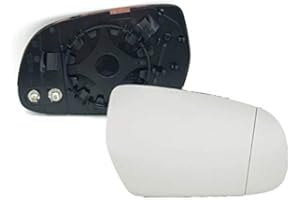 POLCAR HZ-DESIGN Spiegelglas für Außenspiegel Glas rechts Asphärisch kompatibel mit Audi A3 8P A4 8K A5 8T