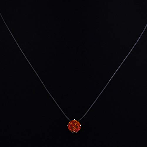 Preisvergleich Produktbild Ohrringe für Mädchen und Damen Unsichtbare Angelschnur Transparente Kette Südkorea Stil Zubehör Choker Anhänger - Rot