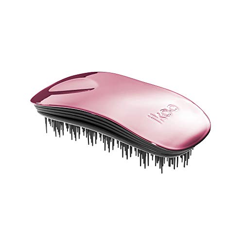ikoo Home B- Cepillo sin mango desenredante para todo tipo de cabello, cerdas suaves, masaje del cuero cabelludo, cepillado pelo largo, mojado o seco, Ergonómico y vegano