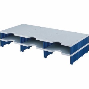 Preisvergleich Produktbild styrodoc Erweiterungsmodule Trio, 6 Fächer / 268130238 BxTxH 723x331x140 grau / blau