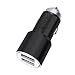 Produktbild ONX3 Schwarz Schnelles Autoladegerät Dual USB Metall Auto Netzteil mit Fluchthammer Für Motorola Moto E5 Play