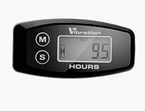 Jayron JR-HM015B Medidor de horas inalámbrico LCD,medidor de horas de vibración digital,para todas las máquinas vibratorias,generador,moto de agua,cortacésped