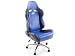Produktbild FK-Automotive FK Sportsitz Bürodrehstuhl Baltimore Chefsessel Drehstuhl Bürostuhl schwarz/hellblau FKRSE011549