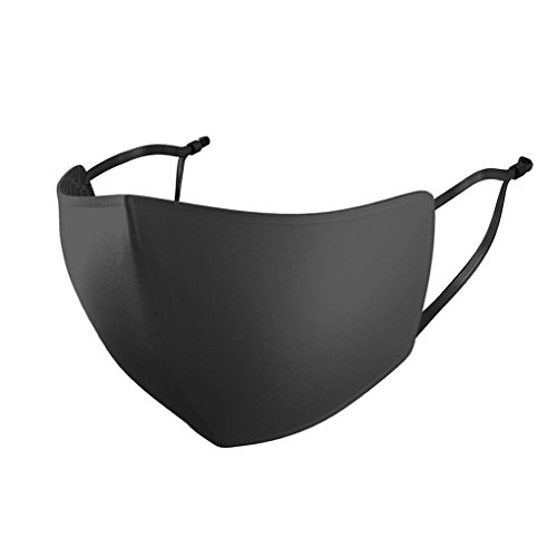 Mascarilla de seda transpirable, lavable, fina, de la marca Lyanty (disponible doble cara)