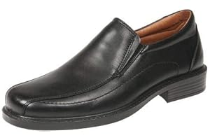 Luisetti Zapatos de Trabajo de Piel sin Cordones Hombre Zapato Confort Step 0104