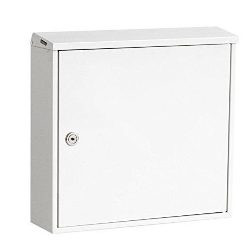 Preisvergleich Produktbild Max Knobloch Wandbriefkasten Chicago weiß reinweiß (RAL 9010) 12 Liter