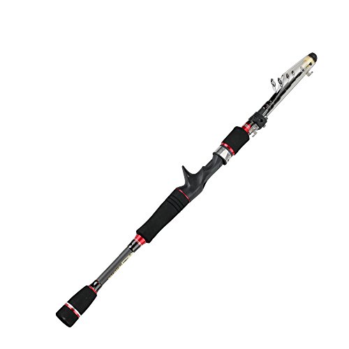 BenSports Télescopique Spinning Casting Rod, Carp Canne à pêche en Fibre de Carbone pêche en Eau salée 1,95 M, 2.1M, 2.4M, 2.7M