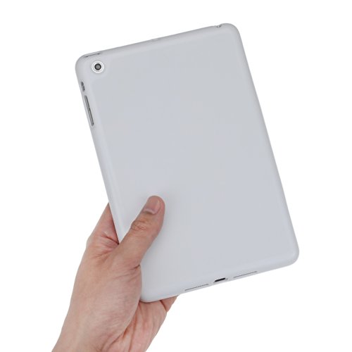 doupi SolidFit PureColor Schutzhülle für iPad mini 1 / 2 / 3 Solid Matt TPU Schutz Hülle Silikon Schale Bumper Case Schutzhülle Cover weiß - 5