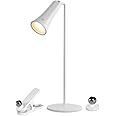 CPENSUS 4 in 1 Led Desk Lamp W/Magnetic Wireless Rechargeable Table Lamps Adjustable 3 Brightness Eye-Caring Sensitive Control Bedside Light Removable Ambiance Wall Lighting for Home Study-Abs,White