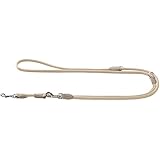 Hunter 61169 Verstellbare Führleine Round und Soft Elk Petit, Elchleder, 6/200, beige
